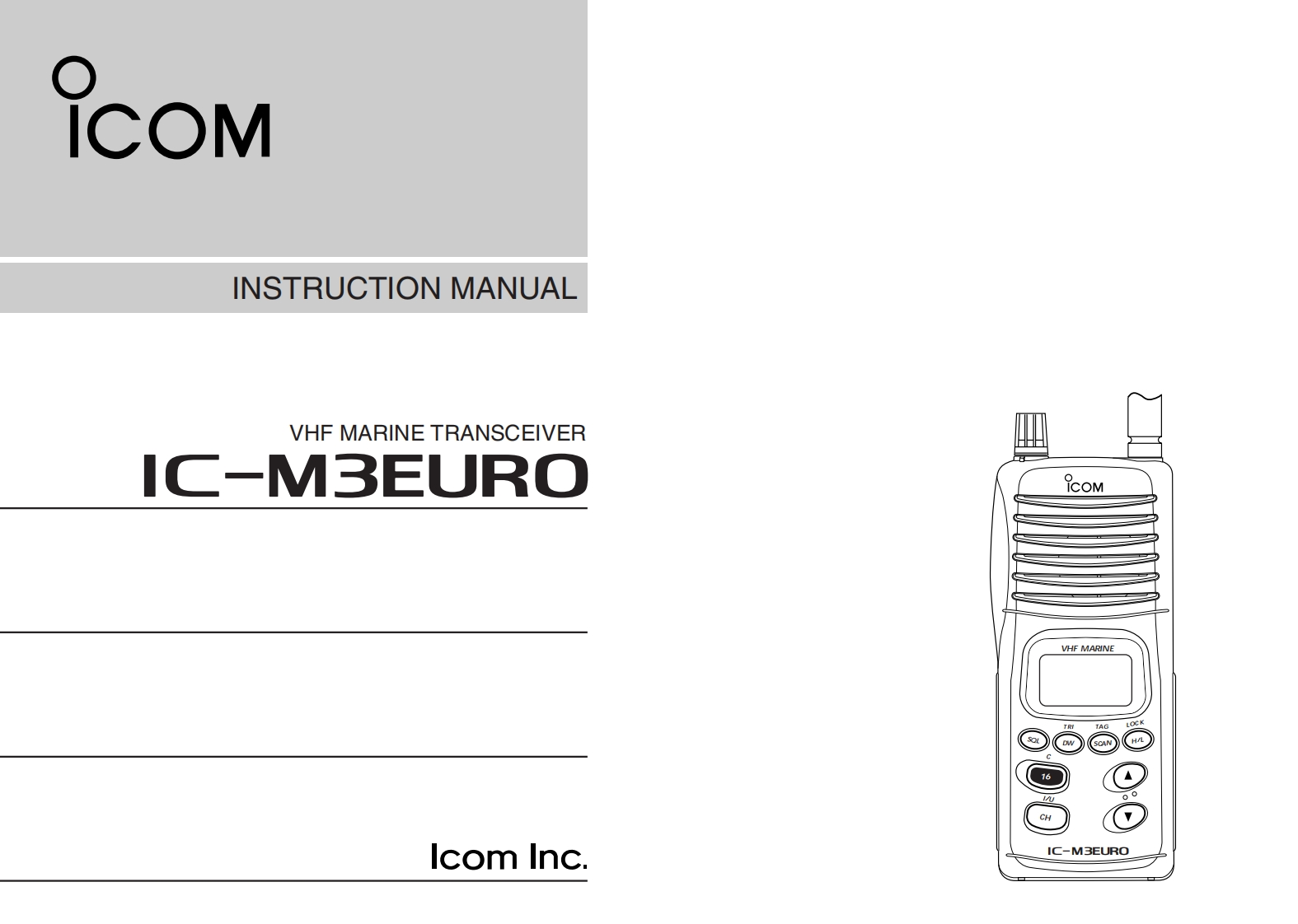 IC-M3EURO_Manual操作说明书手册