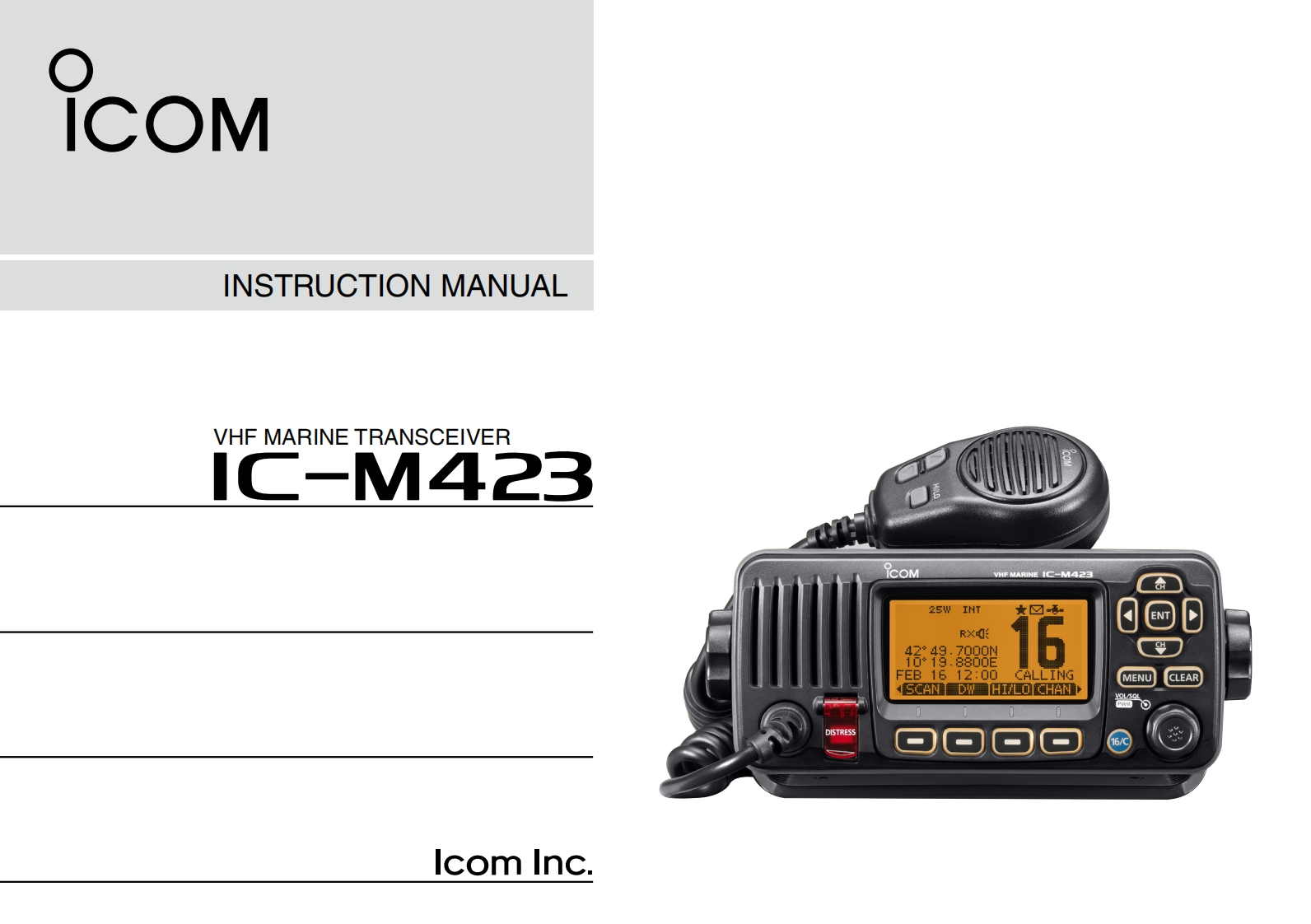 IC-M423_Manual操作说明书手册