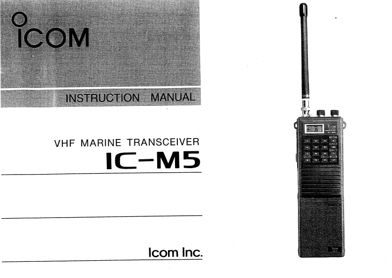 IC-M5-Instruction-manual操作说明书手册