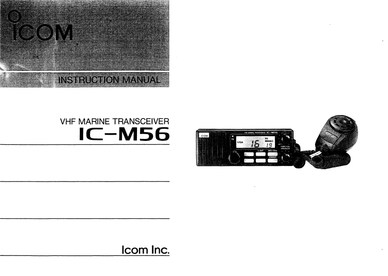IC-M56_Manual操作说明书手册