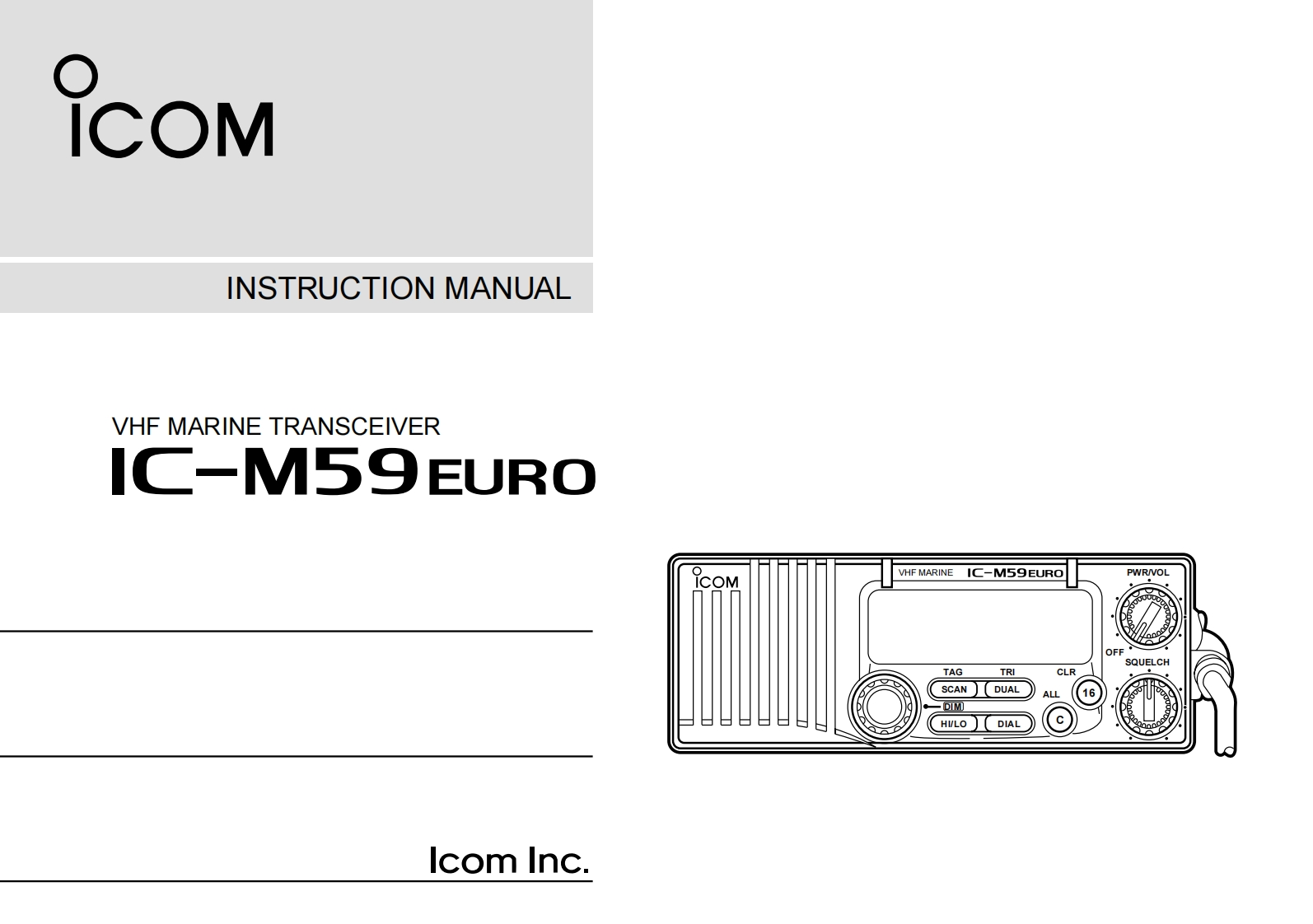 IC-M59Euro-Instruction-manual操作说明书手册-1