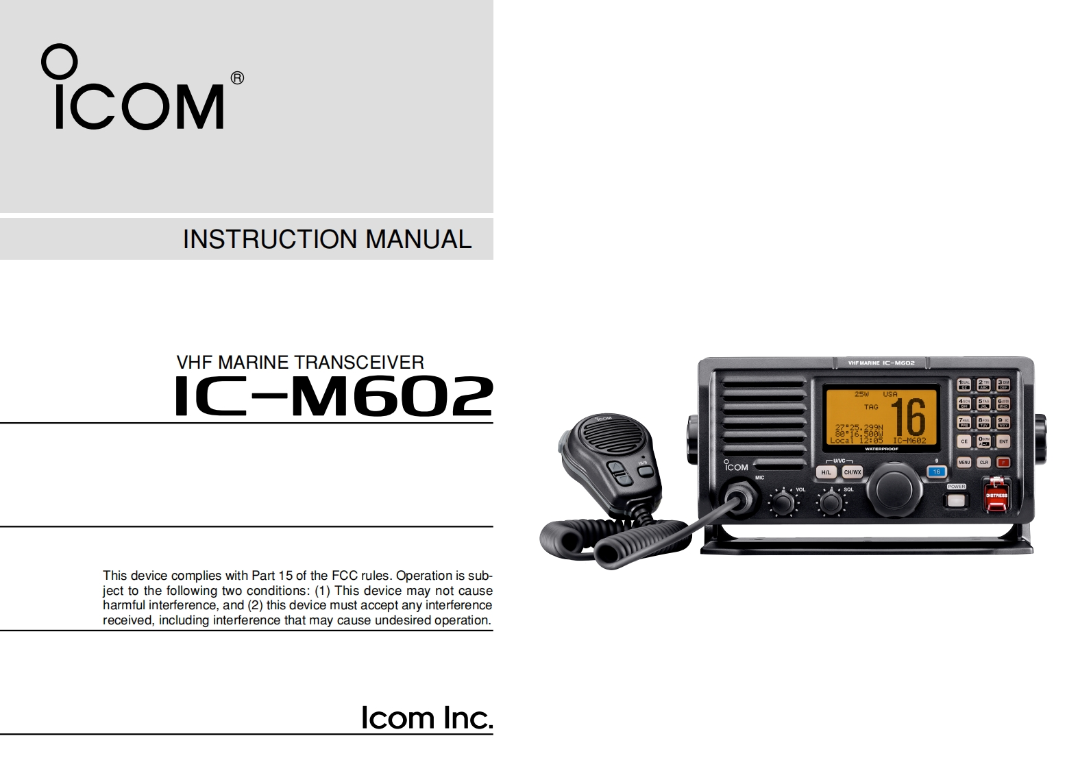 IC-M602_Manual操作说明书手册-找手册网