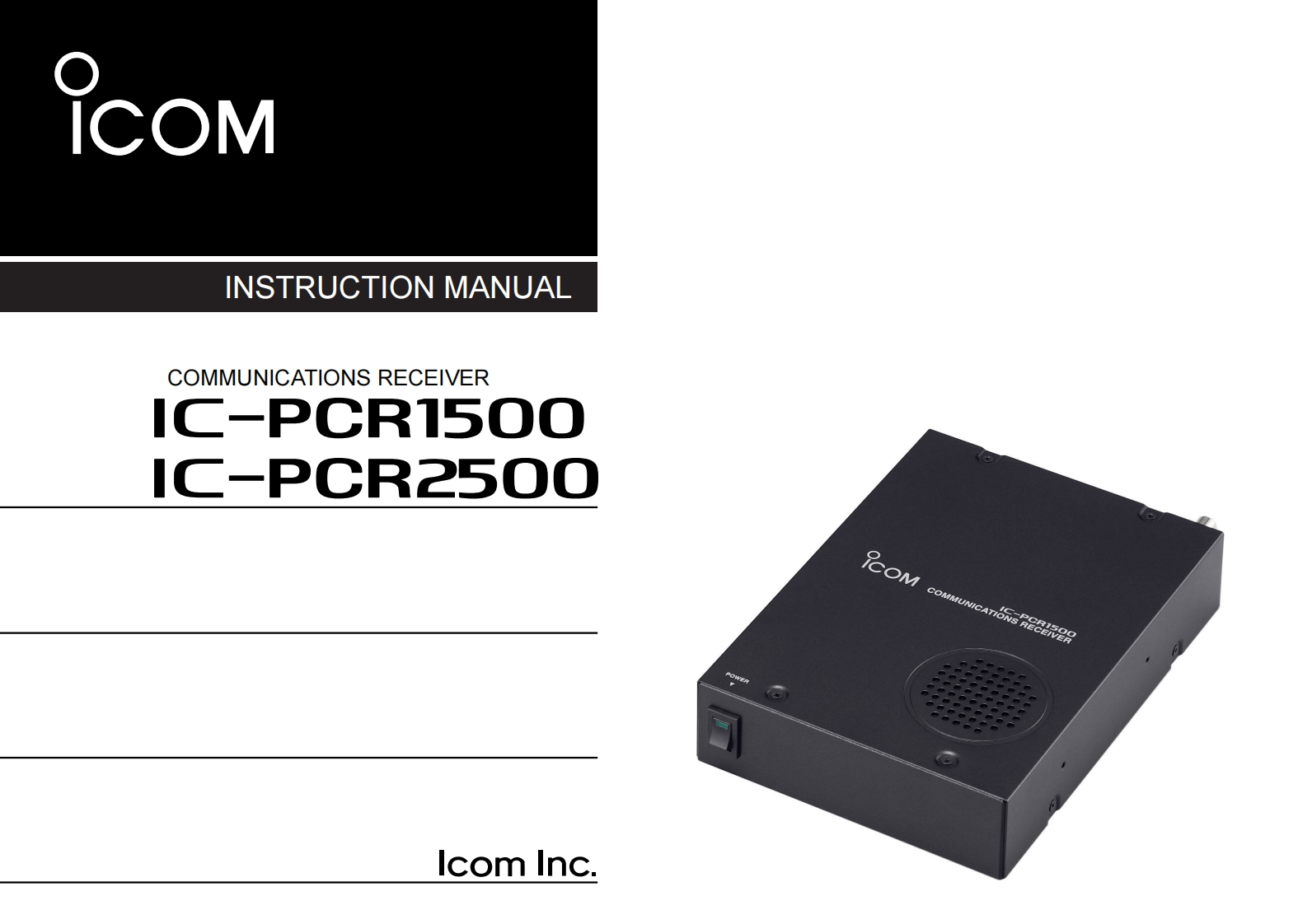 IC-PCR1500-IC-PCR2500_Manual操作说明书手册-找手册网