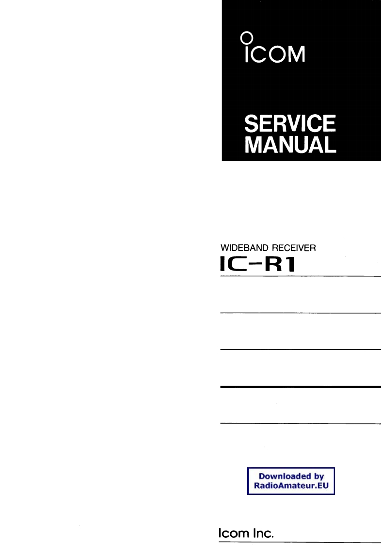 IC-R1_serv维修维护手册