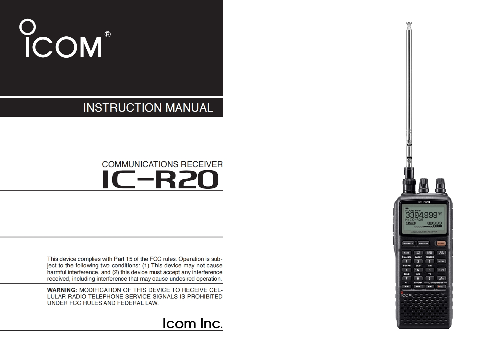 IC-R20-使用说明书手册EN
