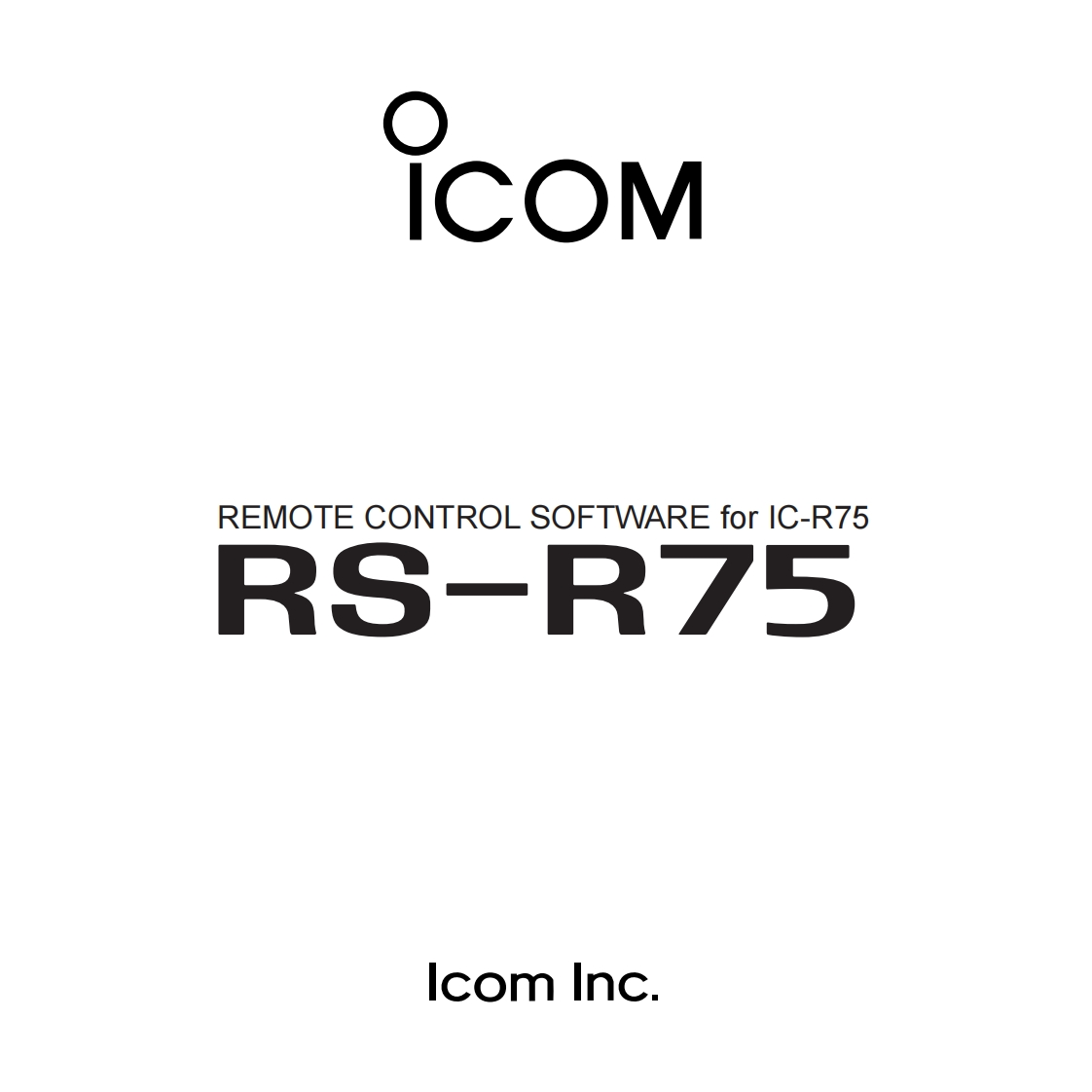 IC-R75_-(Remote-Software)Manual操作说明书手册
