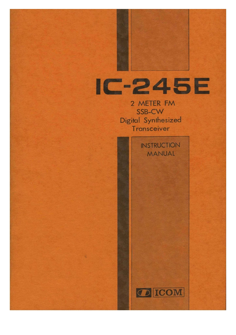 IC245E-instruction-manual操作说明书手册