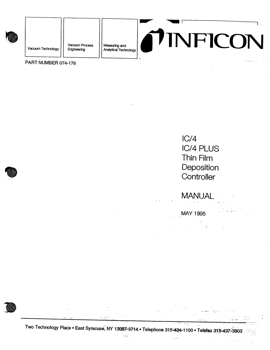 IC4andIC4PlusThinFilmDepositionControllers_操作说明书手册