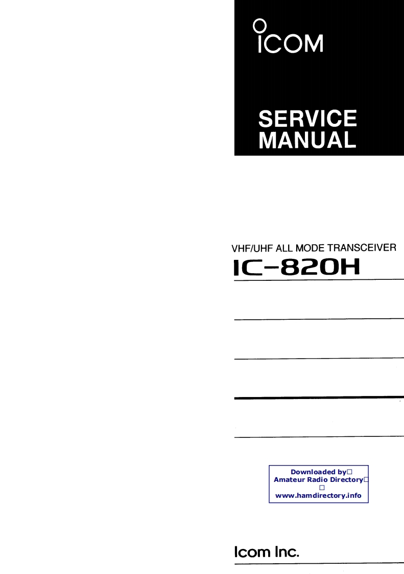 IC820H_svc维修电器原理图手册