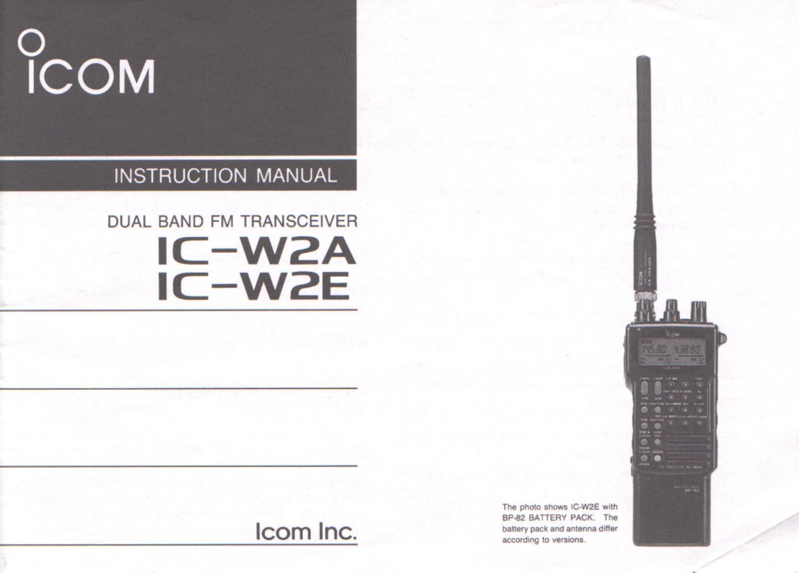 ICOM---IC-W2A-Instruction-Manual