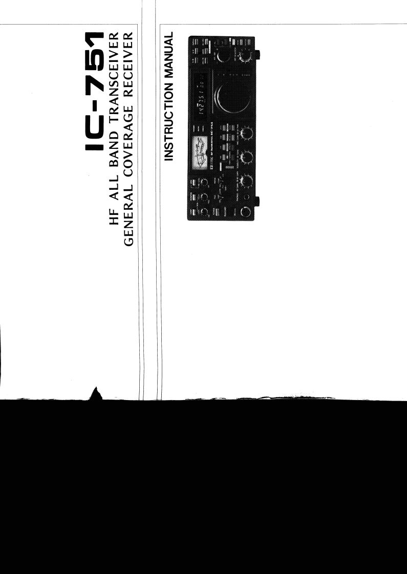 ICOM--IC-751-操作说明书手册