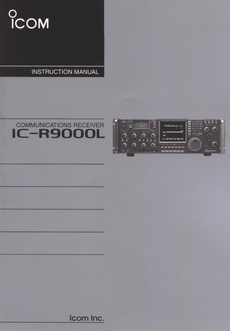 ICOM--IC-R9000L-操作说明书手册
