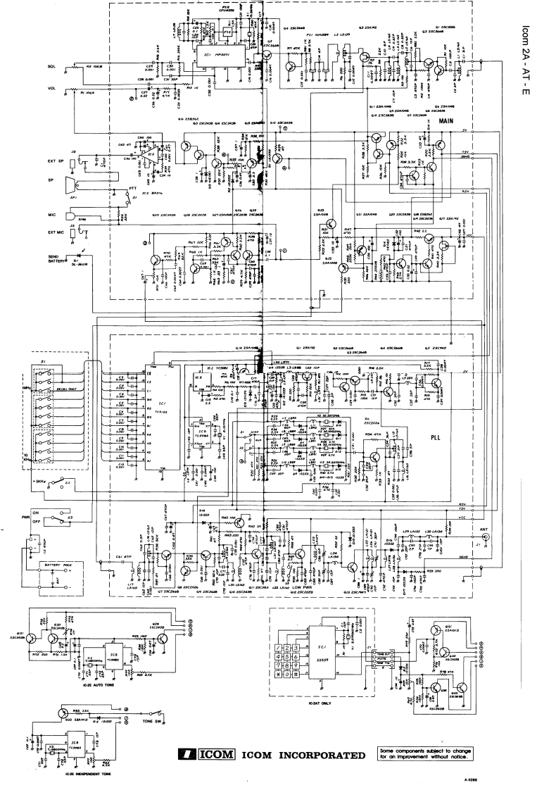 ICOM-IC-2AT维修电器原理图手册