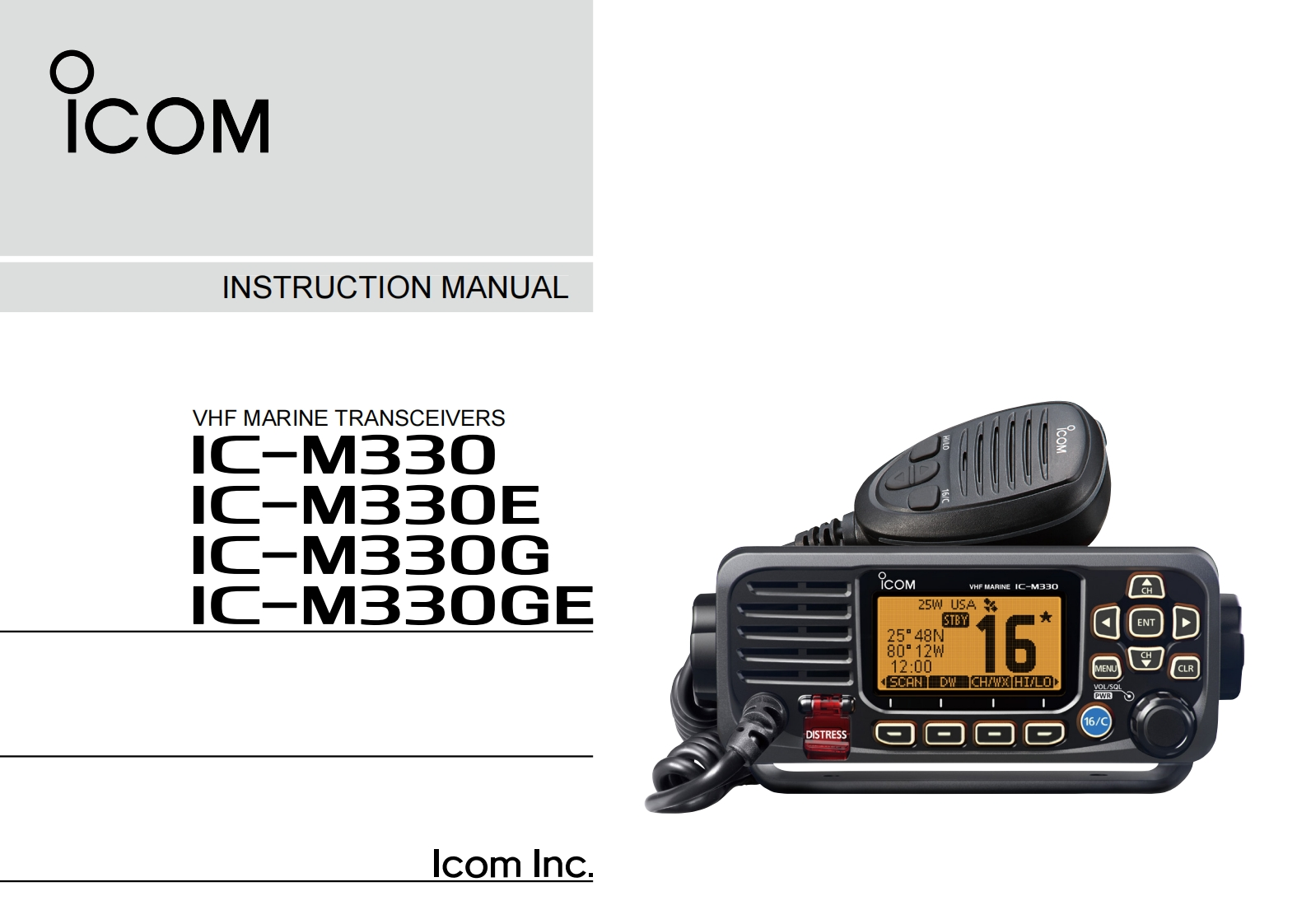 ICOM-IC-M330-User-Manual操作说明书手册-En