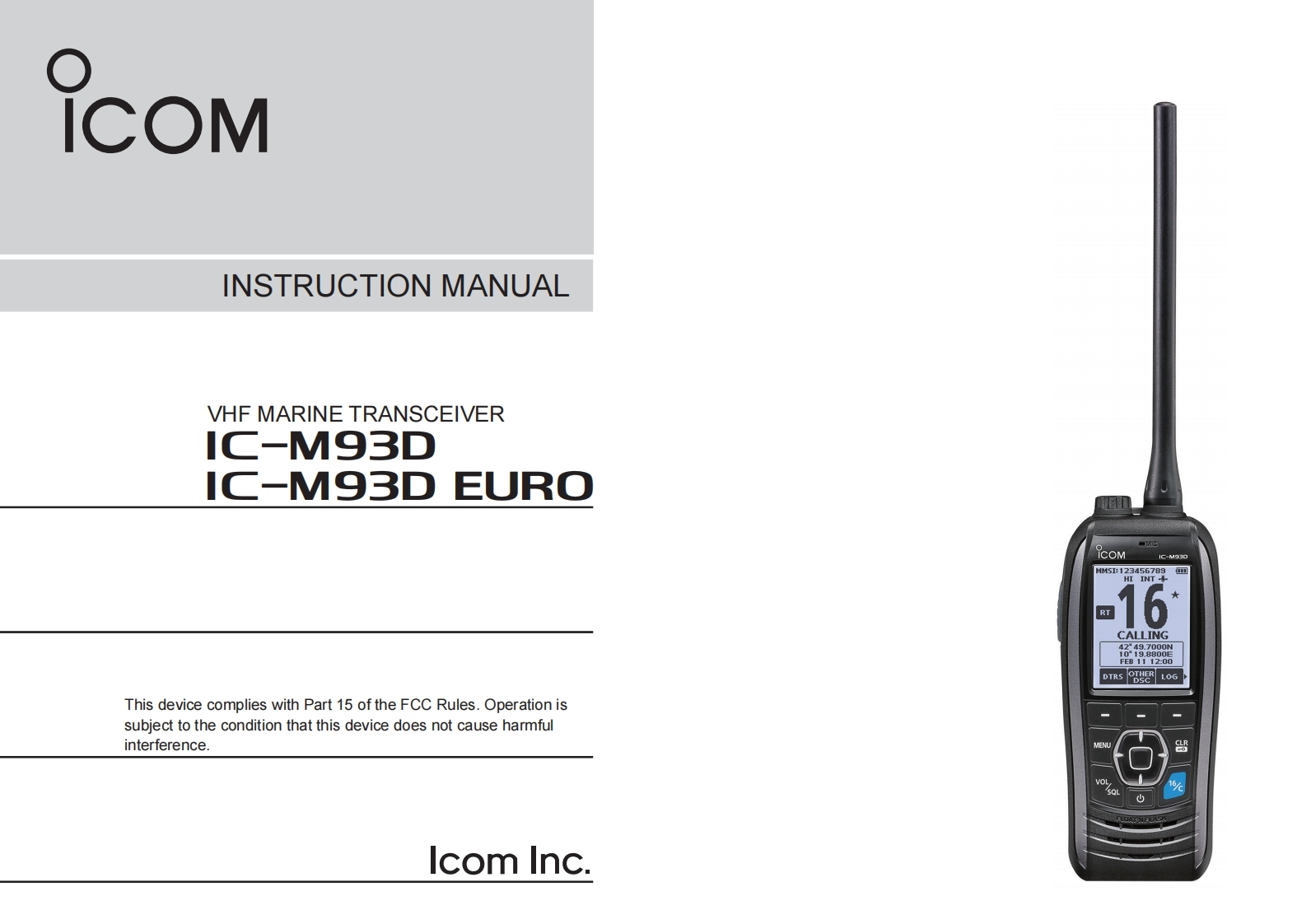 ICOMIC-M93D英文用户操作手册指南