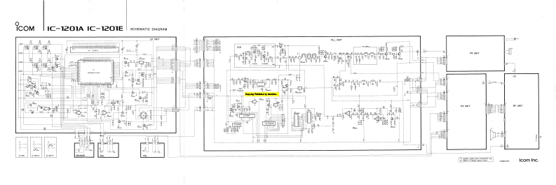 ICOM艾可慕IC-1201A_E_电器原理图