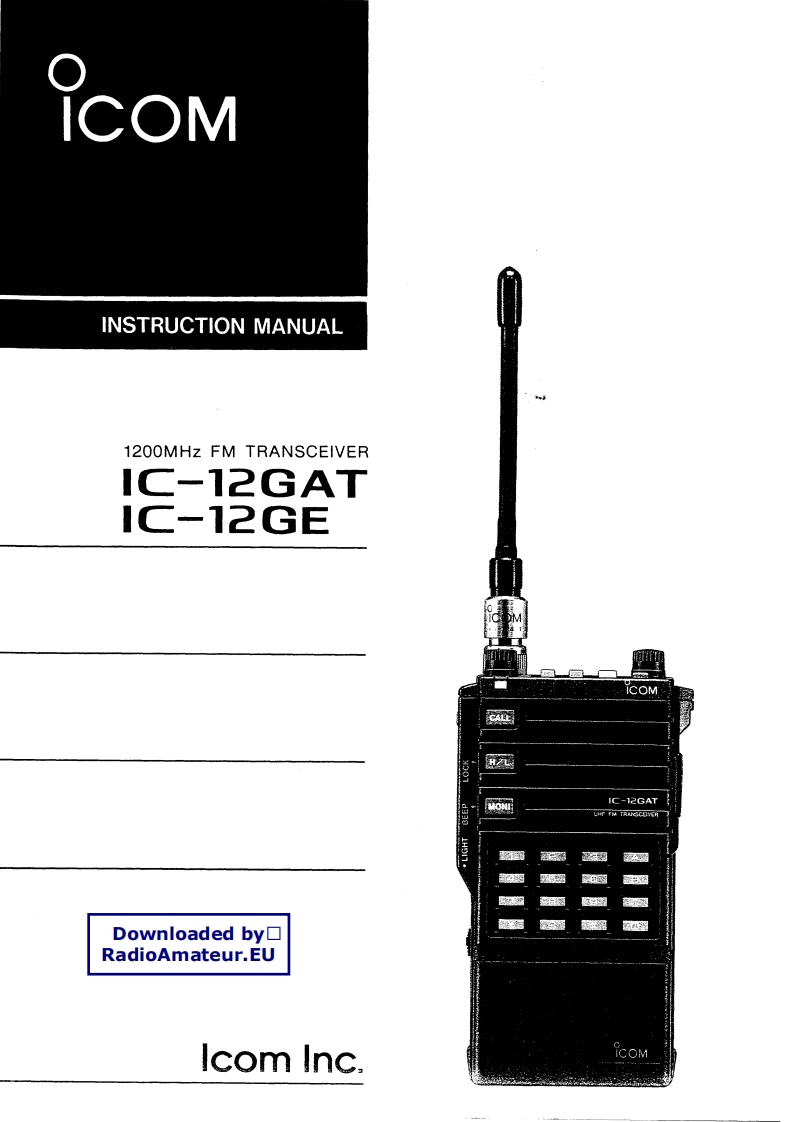 ICOM艾可慕IC-12GAT_E_user操作说明书手册