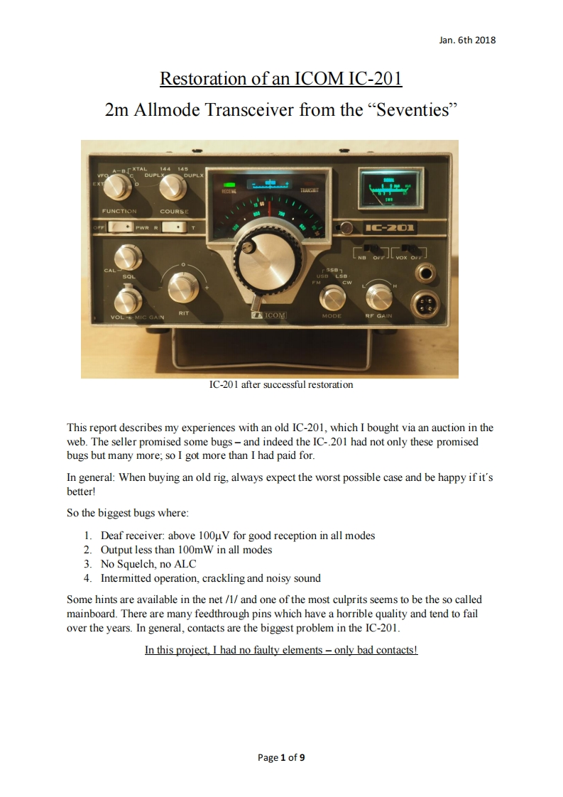 ICOM艾可慕IC-201_Restoration_DL7MAJ_2018-找手册网