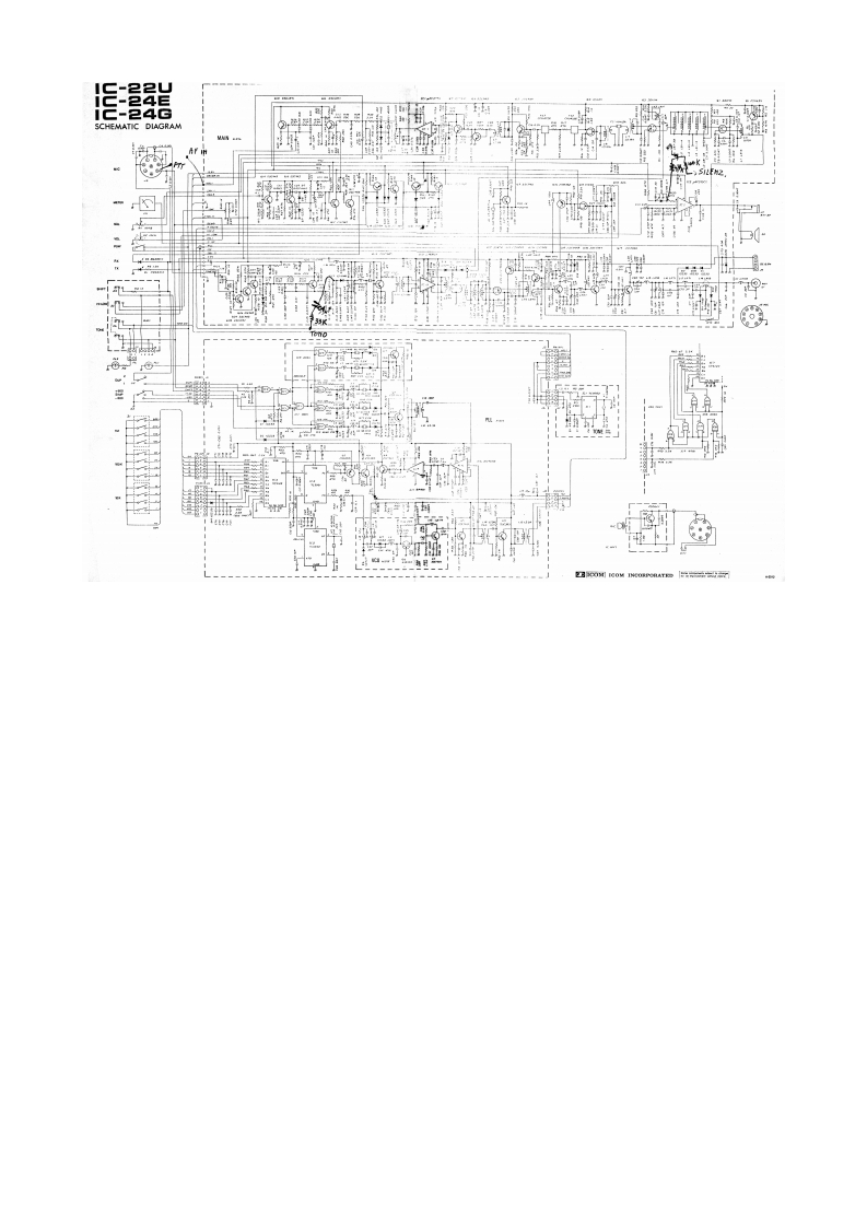 ICOM艾可慕IC-22U_IC-24E_G_电器原理图
