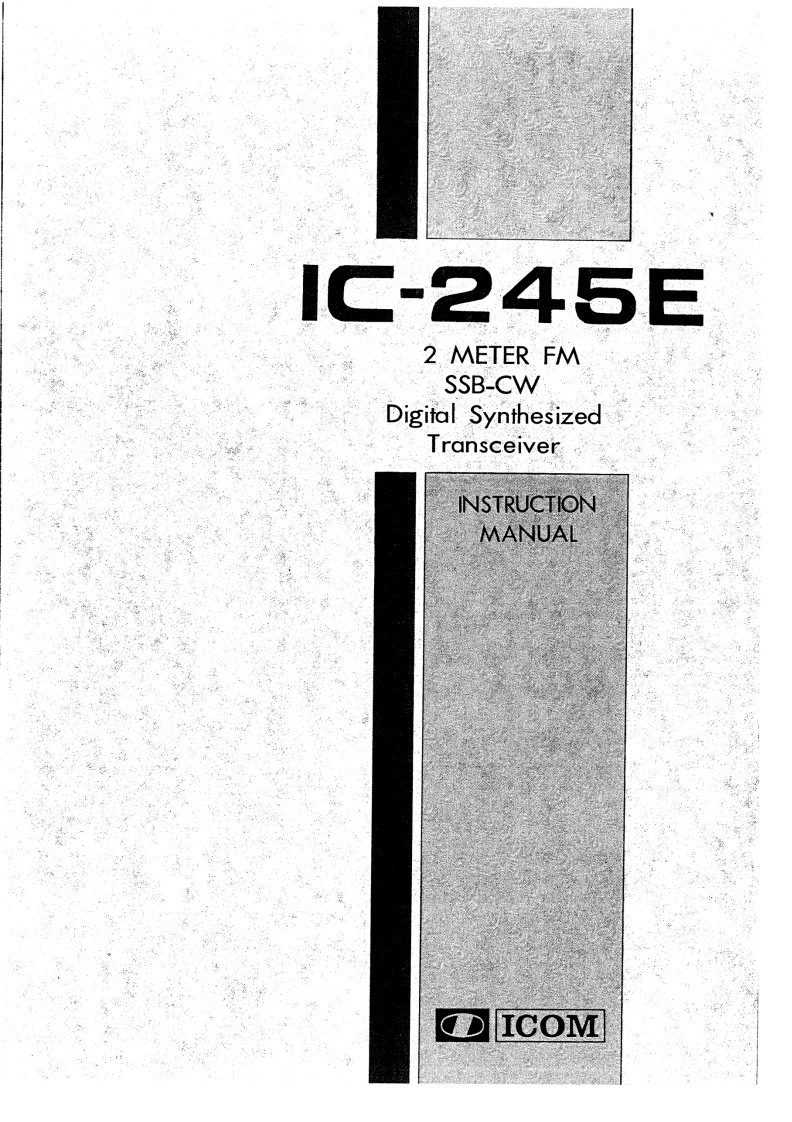 ICOM艾可慕IC-245E_user操作说明书手册20260331中文版