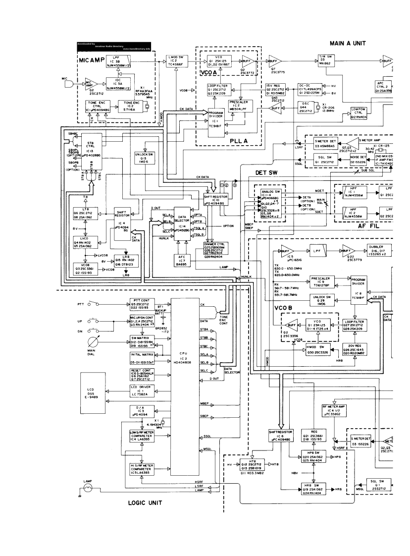 ICOM艾可慕IC-2500A_E_电器原理图