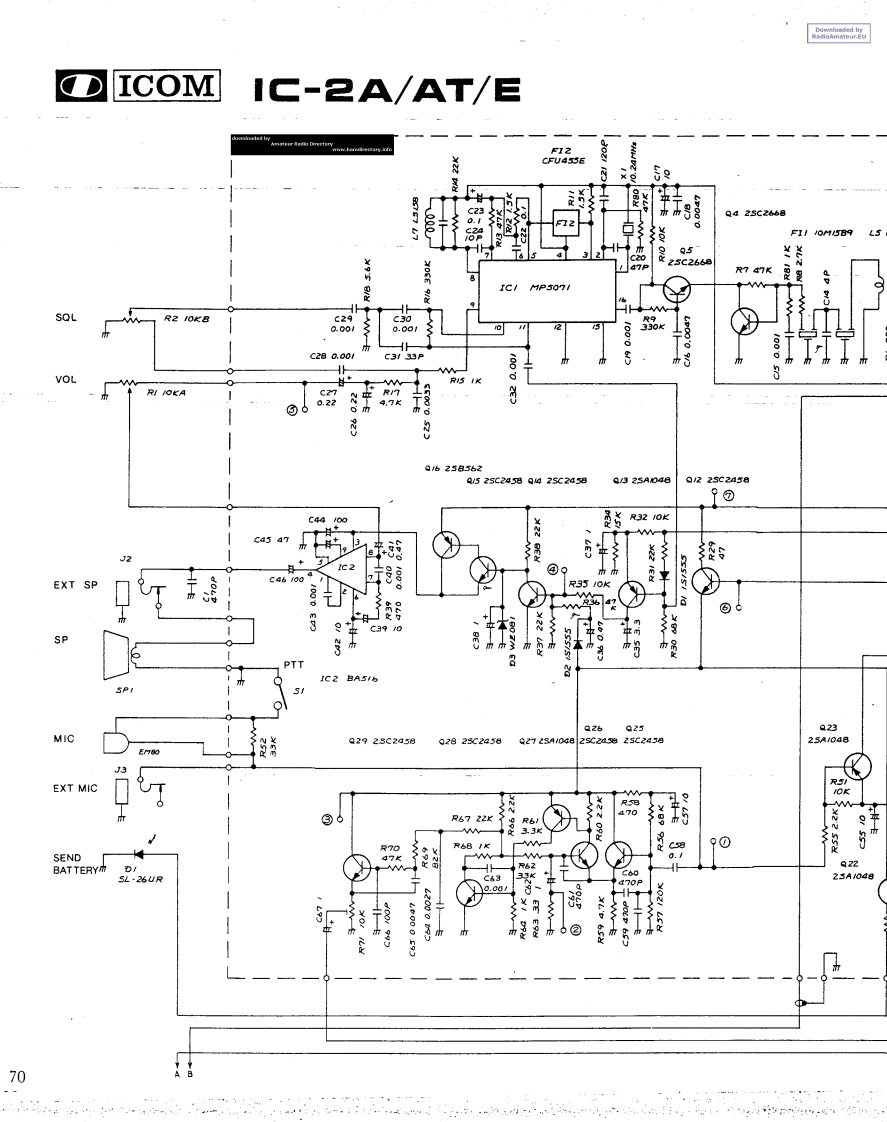 ICOM艾可慕IC-2A_AT_E_电器原理图