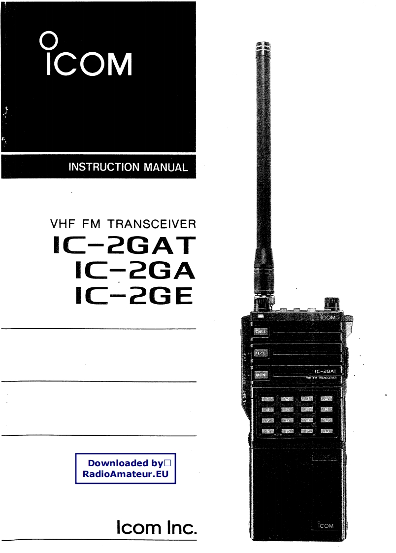 ICOM艾可慕IC-2GA_AT_E_user操作说明书手册