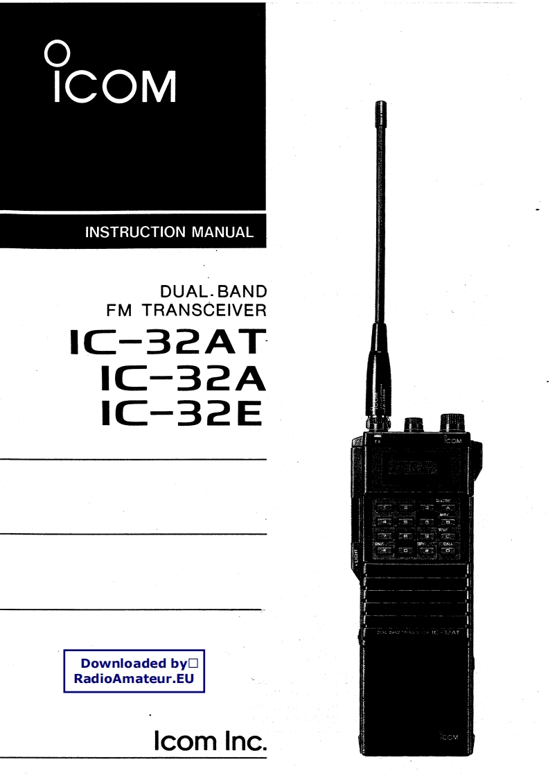 ICOM艾可慕IC-32A_AT_E_user操作说明书手册