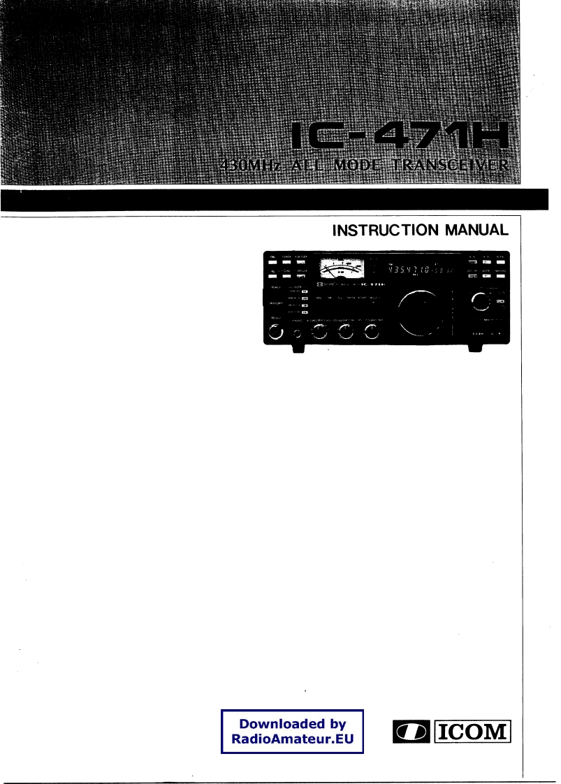 ICOM艾可慕IC-471H_user操作说明书手册