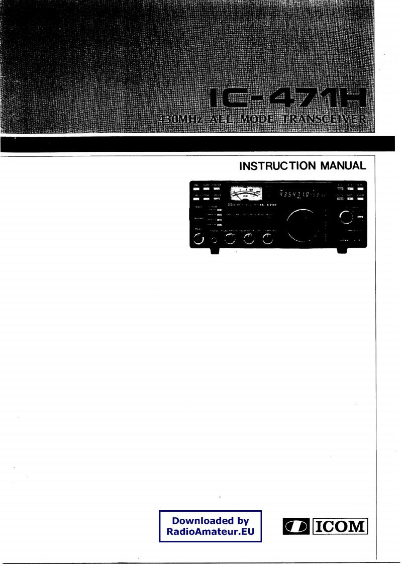 ICOM艾可慕IC-471H_user操作说明书手册20260331中文版
