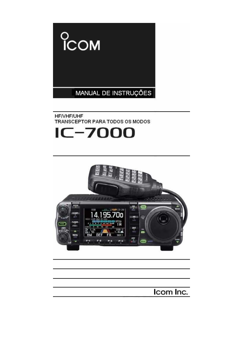 ICOM艾可慕IC-7000_user操作说明书手册_PT
