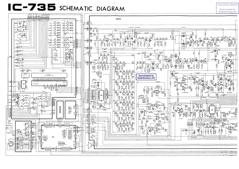 ICOM艾可慕IC-735_电器原理图