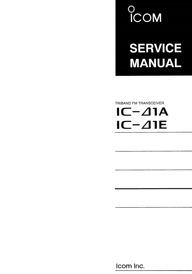 ICOM艾可慕IC-Delta1A_E_serv维修手册含电器原理图-找手册网