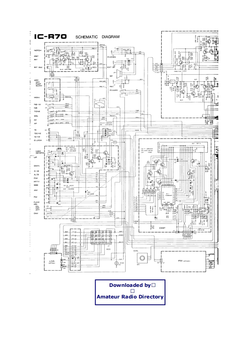 ICOM艾可慕IC-R70_电器原理图