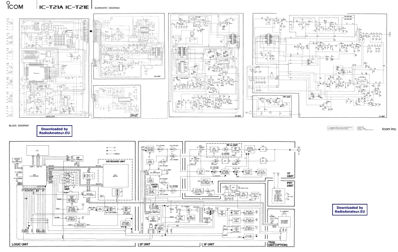 ICOM艾可慕IC-T21A_E_电器原理图