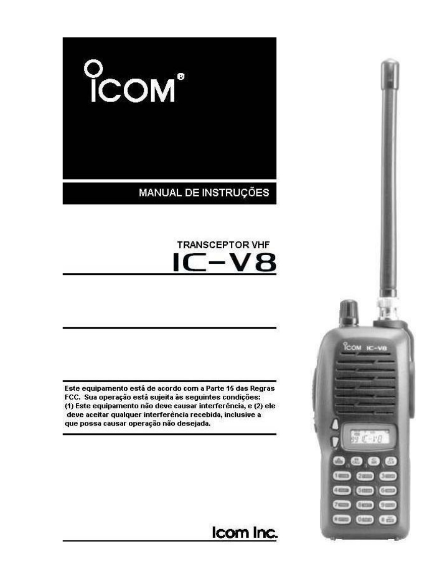 ICOM艾可慕IC-V8_user操作说明书手册_PT