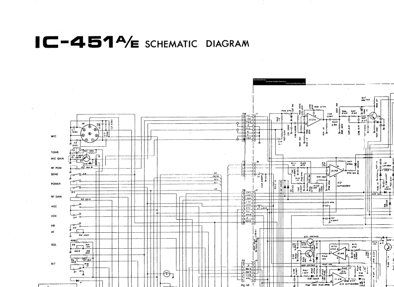 ICOM艾可慕IC451_电器原理图