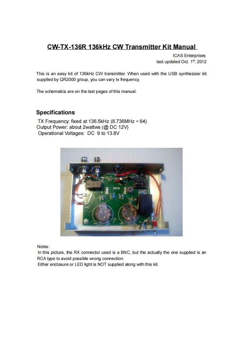 ICOM艾可慕ICAS_CW-TX-136R_user操作说明书手册-找手册网