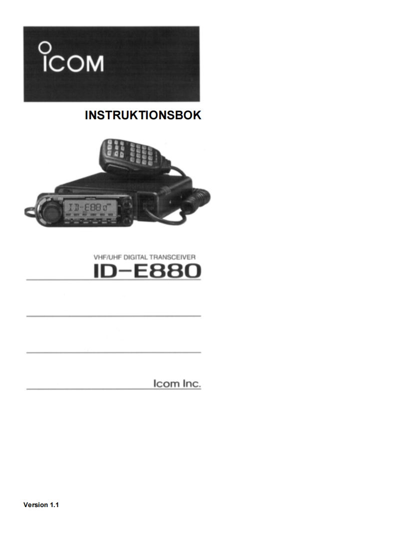 ICOM艾可慕ID-E880_user操作说明书手册_SV新质力文库 - 聚焦新质生产力发展的数字化知识库_行业洞察 / 理论成果 / 实践指南免费下载新质力文库