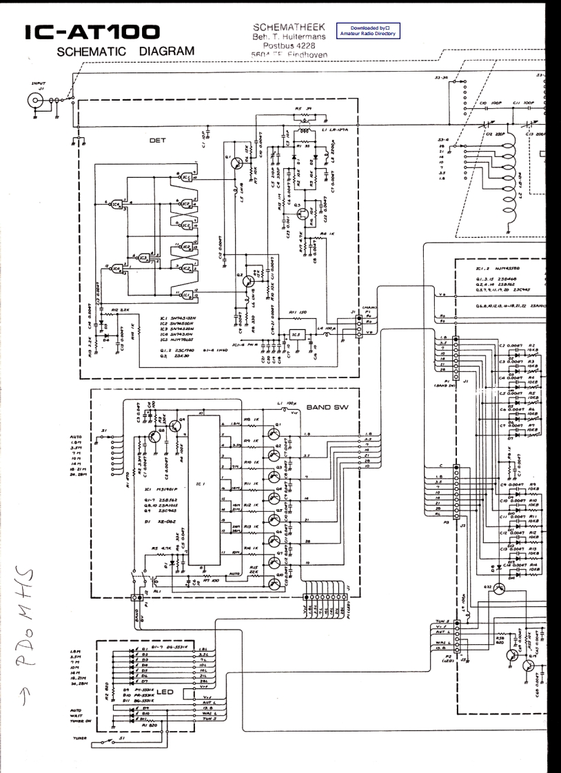 ICOM艾可慕Icom_AT-100_电器原理图