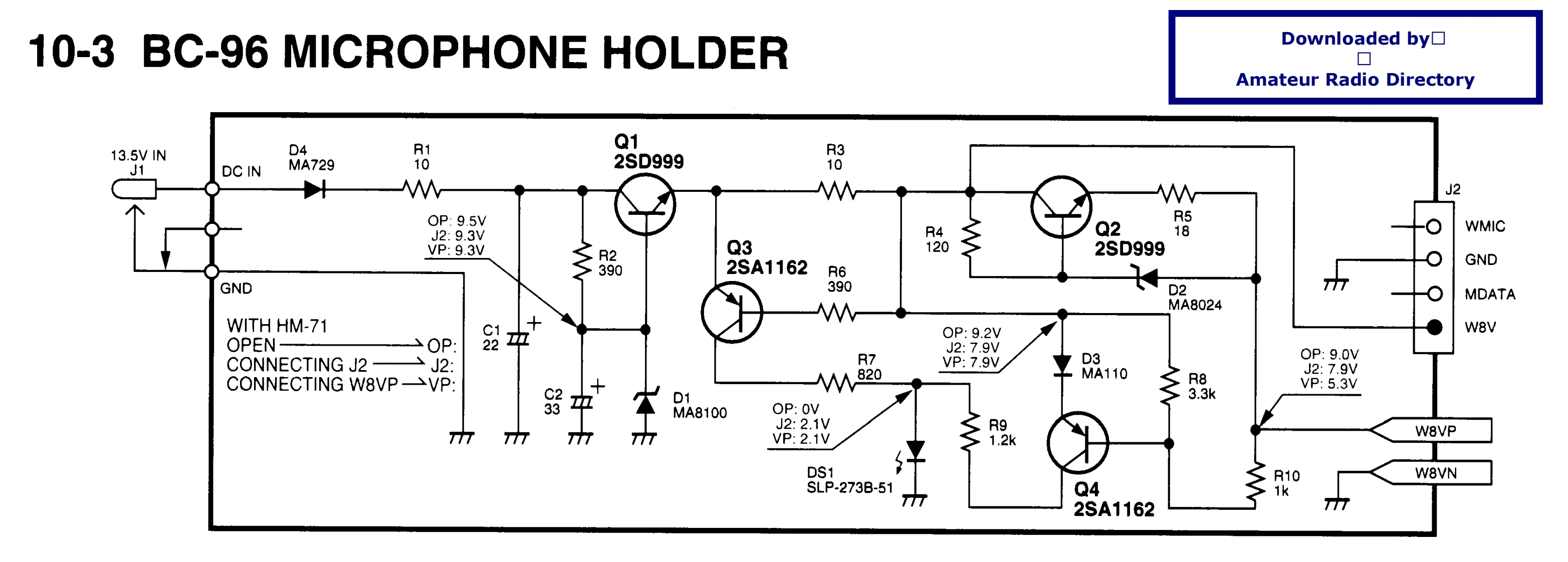 ICOM艾可慕Icom_BC-96_电器原理图