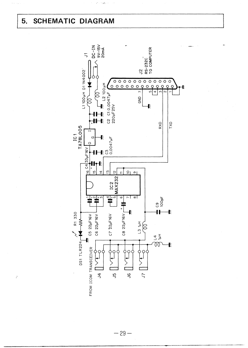 ICOM艾可慕Icom_CT-17_电器原理图