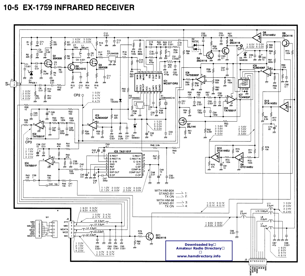 ICOM艾可慕Icom_EX-1759_电器原理图