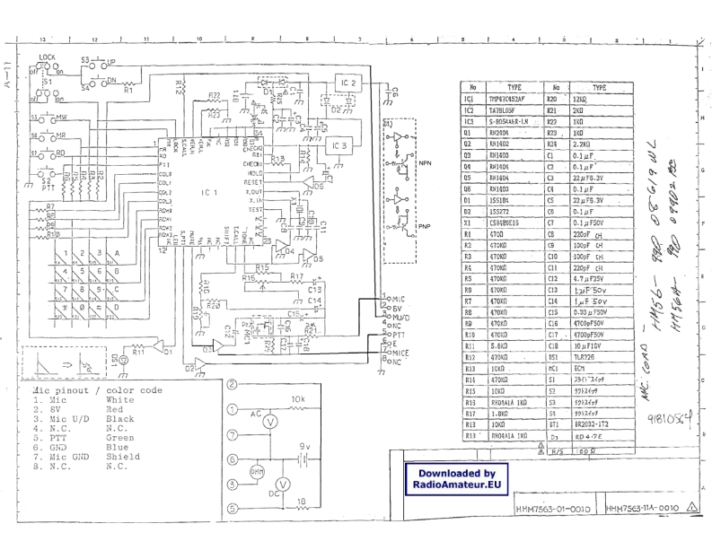 ICOM艾可慕Icom_HM-56A_电器原理图