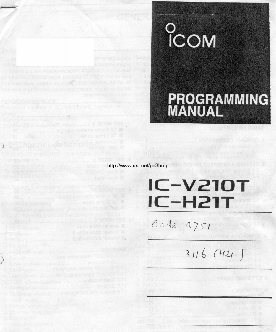 ICOM艾可慕Icom_IC-H21T_IC-V210T_programming_manual