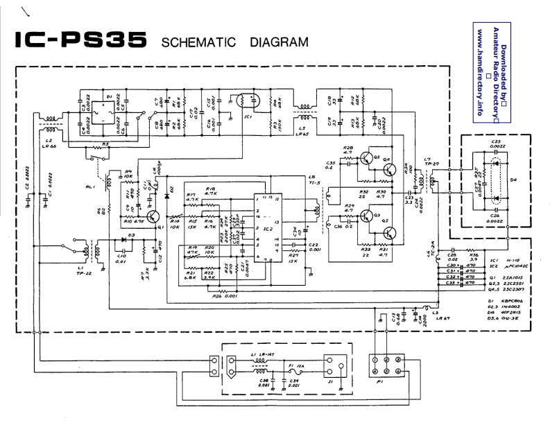 ICOM艾可慕Icom_IC-PS-35_电器原理图