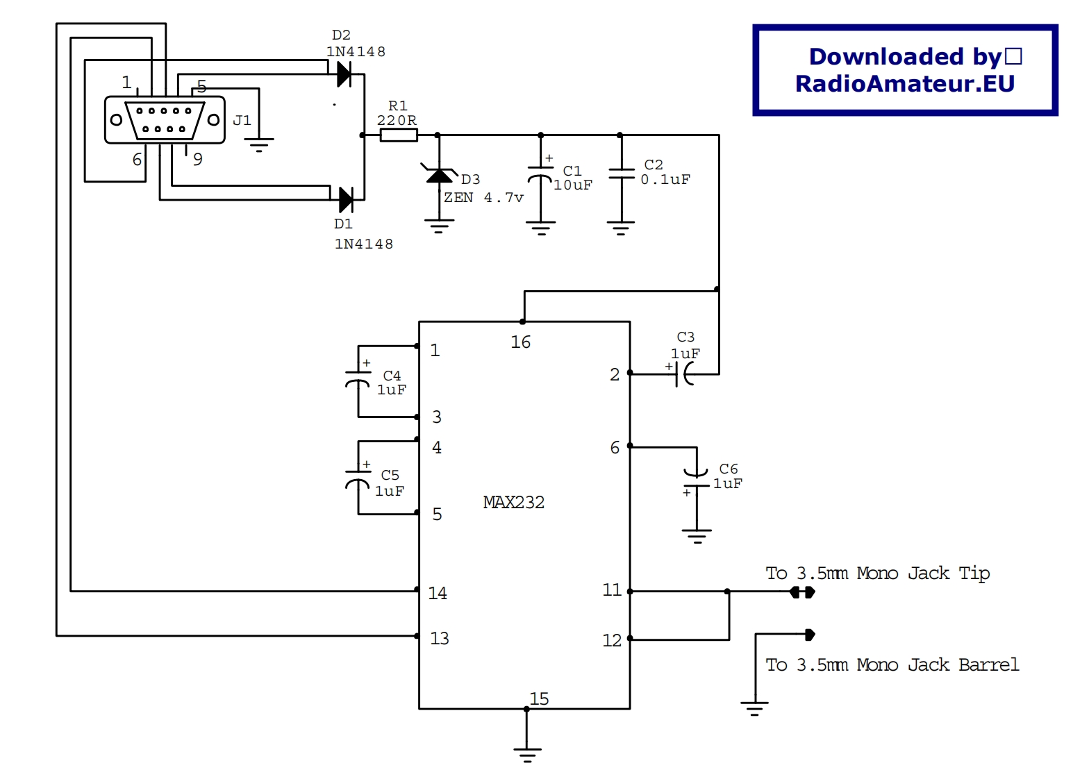 ICOM艾可慕Icom_RS232_interface_电器原理图