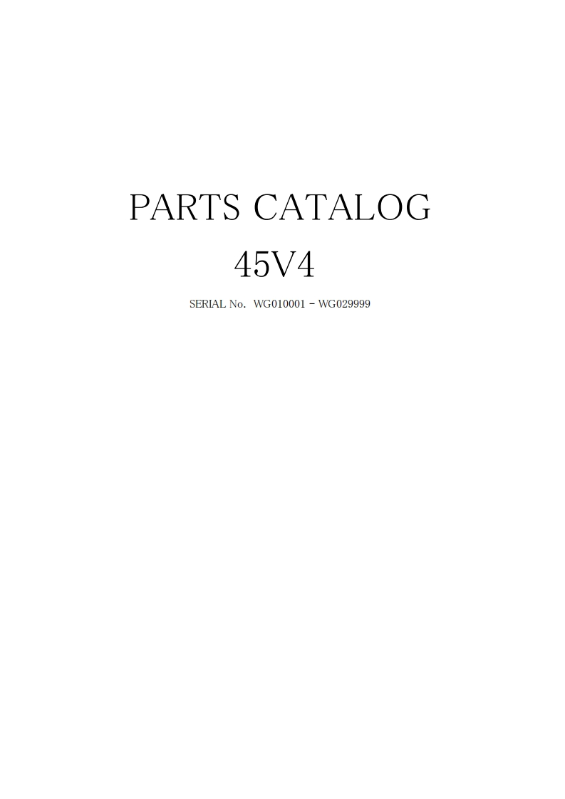 IHI-45V4-Mini-Excavator-零部件手册-PDF