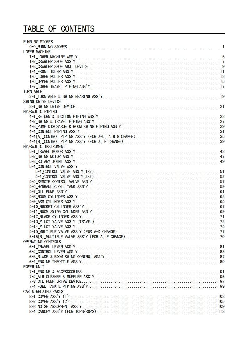 IHI-60V4-Mini-Excavator-零部件手册-PDF