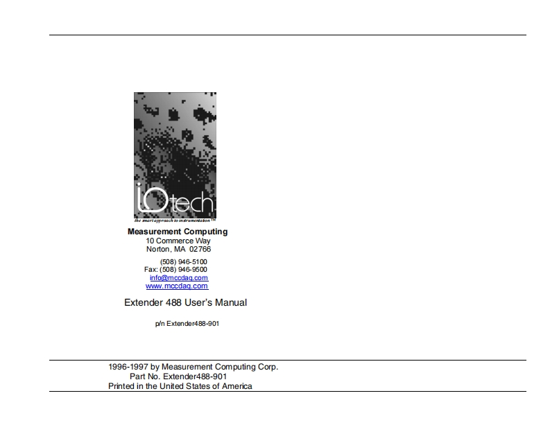 IOTech-Extender488F-操作说明书手册